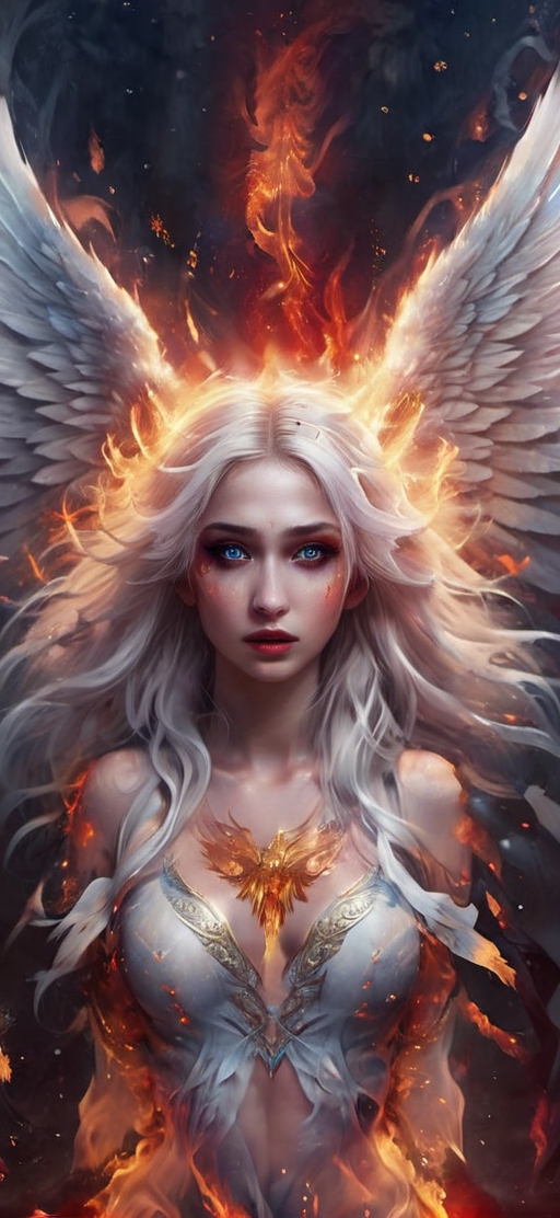 Flaming angel wings version 1 by PM-Artistic on DeviantArt