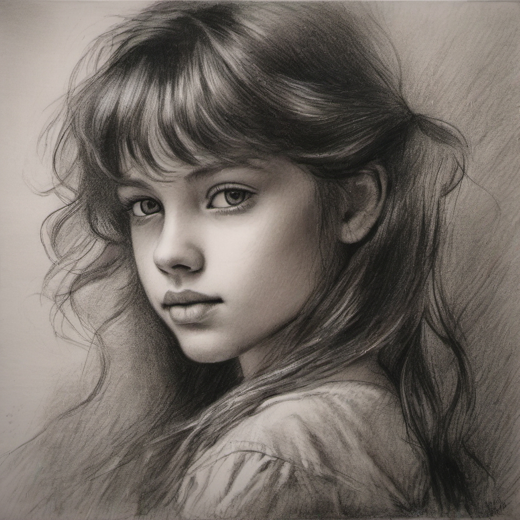 Beautiful Girl Drawing by Rani Manda | Saatchi Art