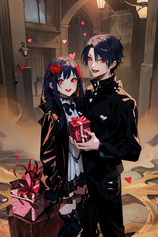 Halloween Anime Couple Portrait - halloween anime couple pfp - Image Chest  - Free Image Hosting And Sharing Made Easy