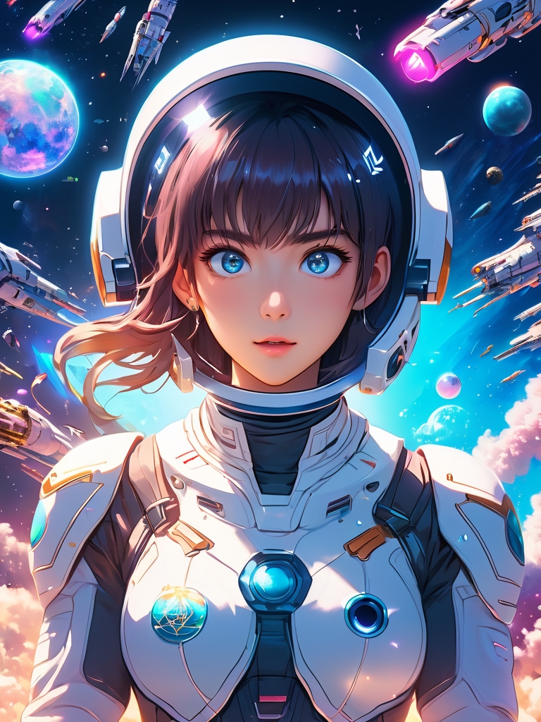Cosmic Odyssey: Anime Spaceships and Pilots Coloring Book by Deon White,  Paperback | Barnes & Noble®