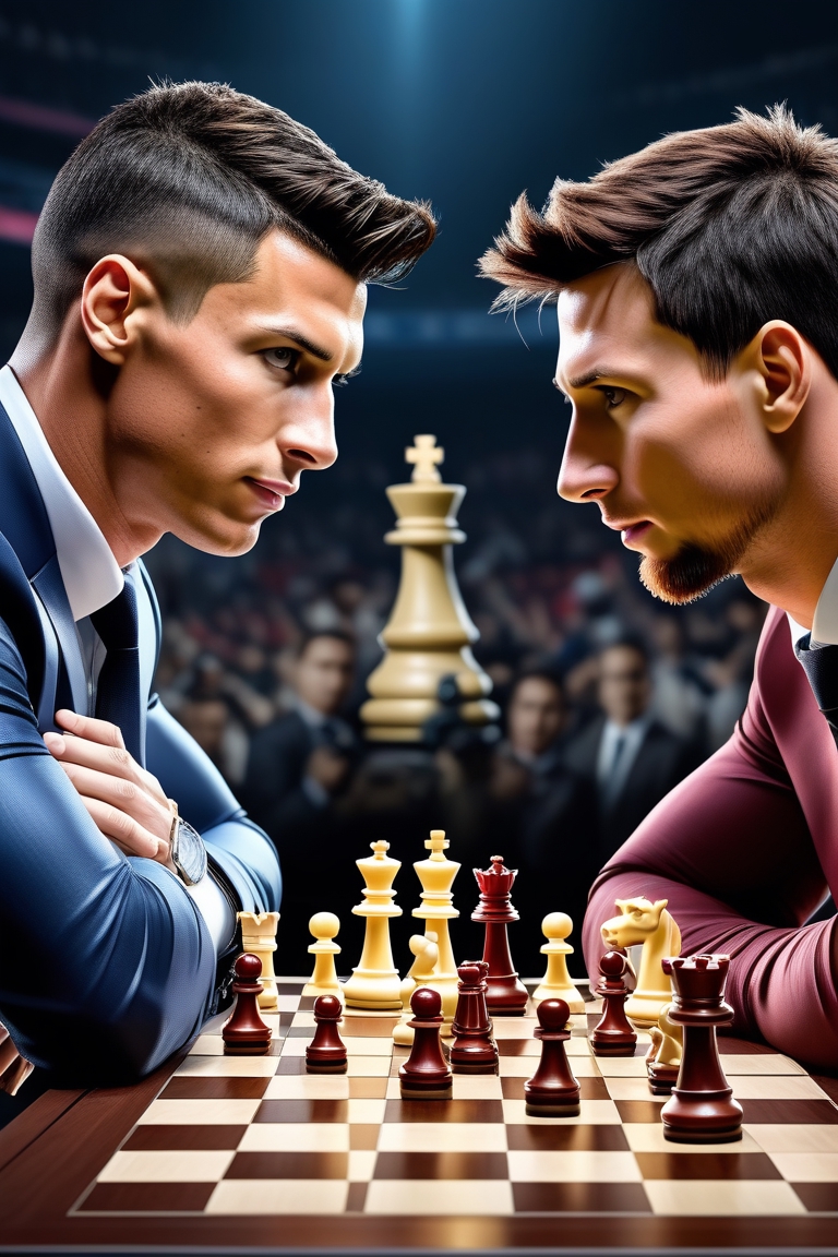 Cristiano Ronaldo vs Lionel Messi Chess Battle