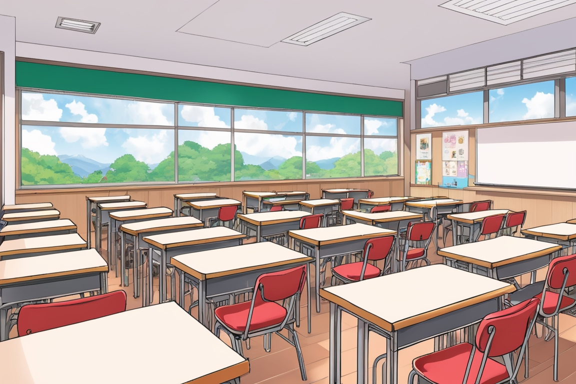 anime school front