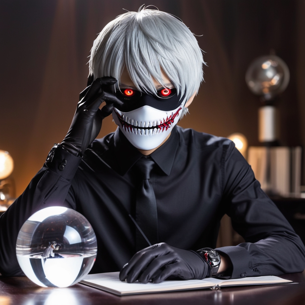 Crunchyroll - Ghoul mask making is an art 🤌 (via Tokyo Ghoul)