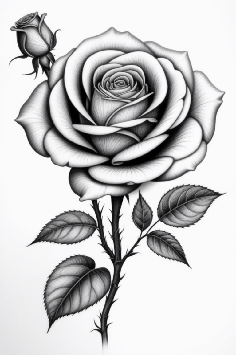 One Rose Tattoo – Tattoo for a week