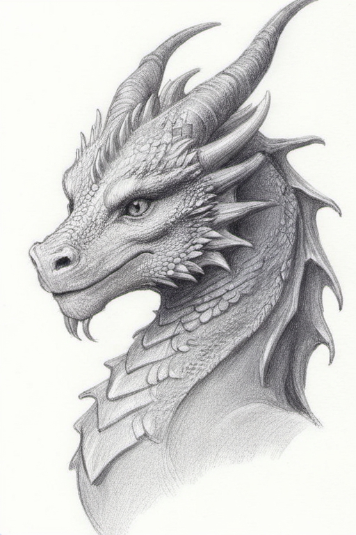 Dragon digital pencil sketch : r/drawing