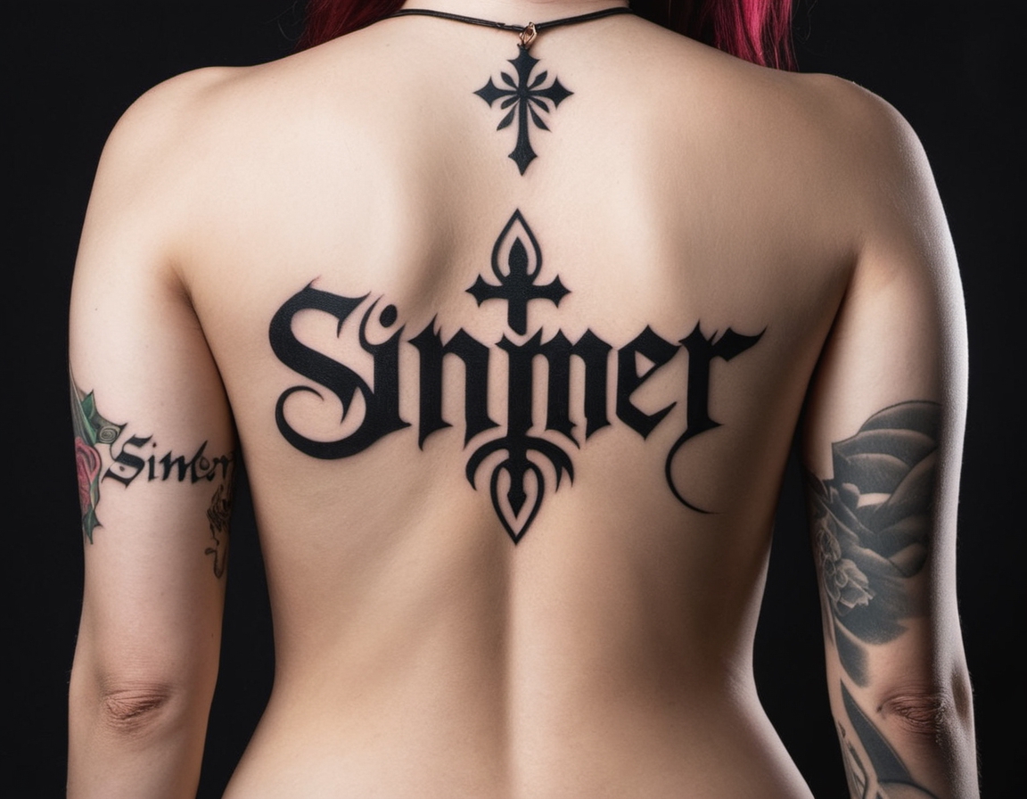 Sinner/Saint Tattoo Picture