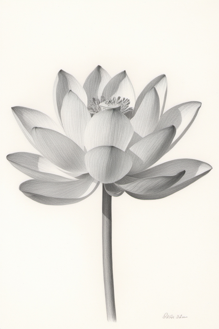 Drawing Nelumbo nucifera Line art, Lotus Blossom s, pencil, leaf,  monochrome png | PNGWing