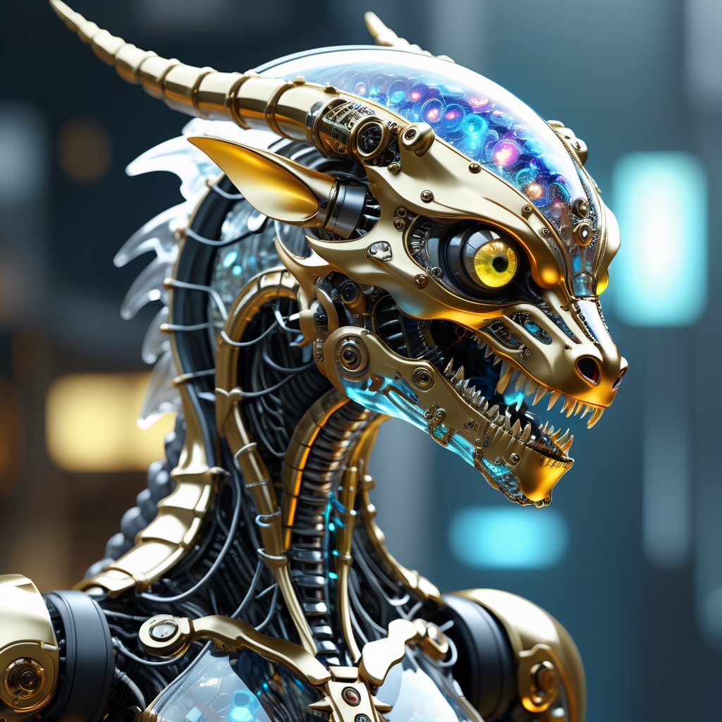 robotic dragon head