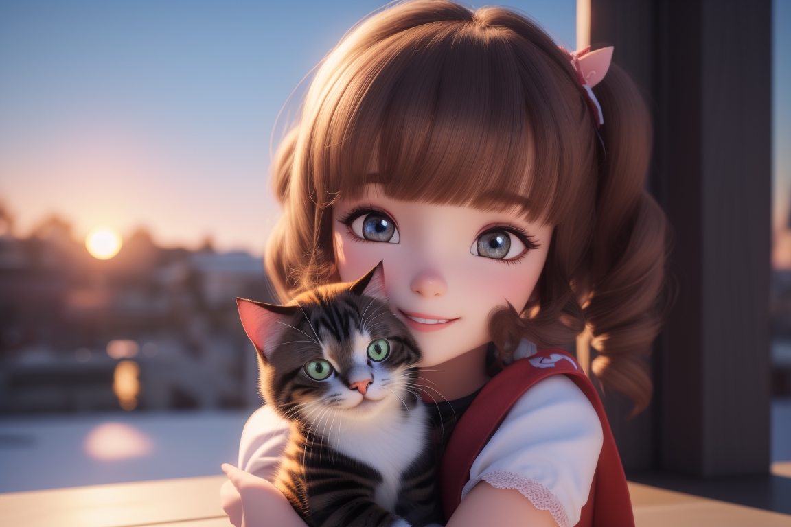 3,858 Anime Kitty Images, Stock Photos, 3D objects, & Vectors