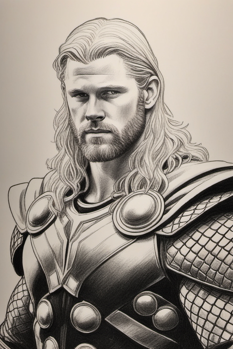 40 Magical Superhero Pencil Drawings - Bored Art