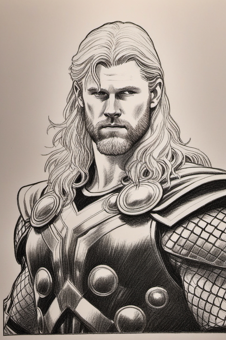 How To Draw Thor, Step by Step, Drawing Guide, by NathanBrunelle - DragoArt