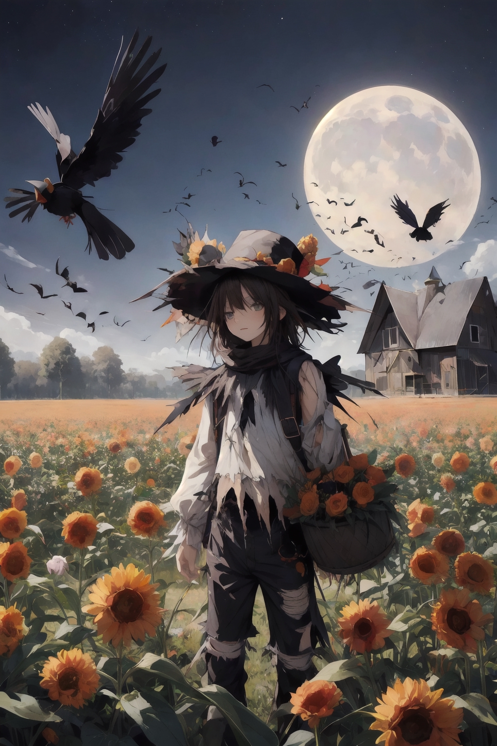 Amazon.co.jp: Standing Scarecrow anime-syonpuroppu # Halloween # Size: One  Size : Home & Kitchen