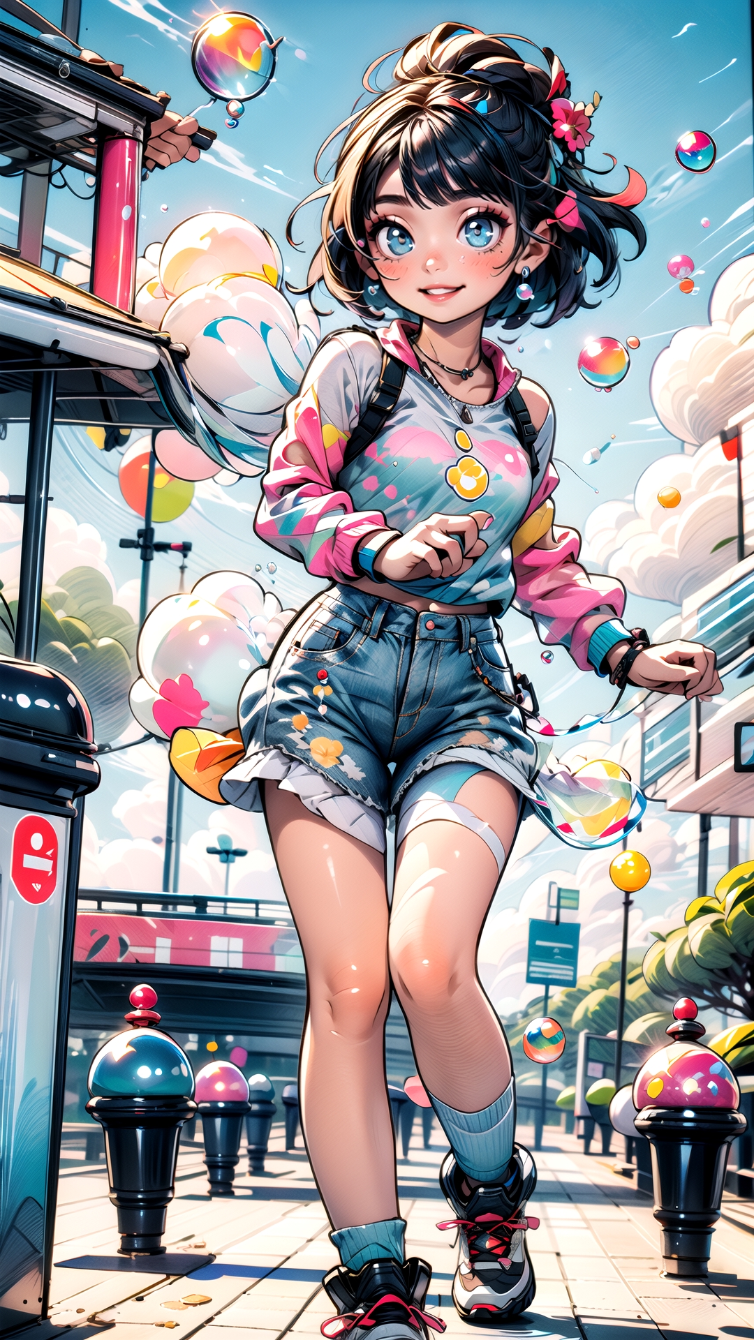 AI Art: bubble girl 2 by @Dreamer