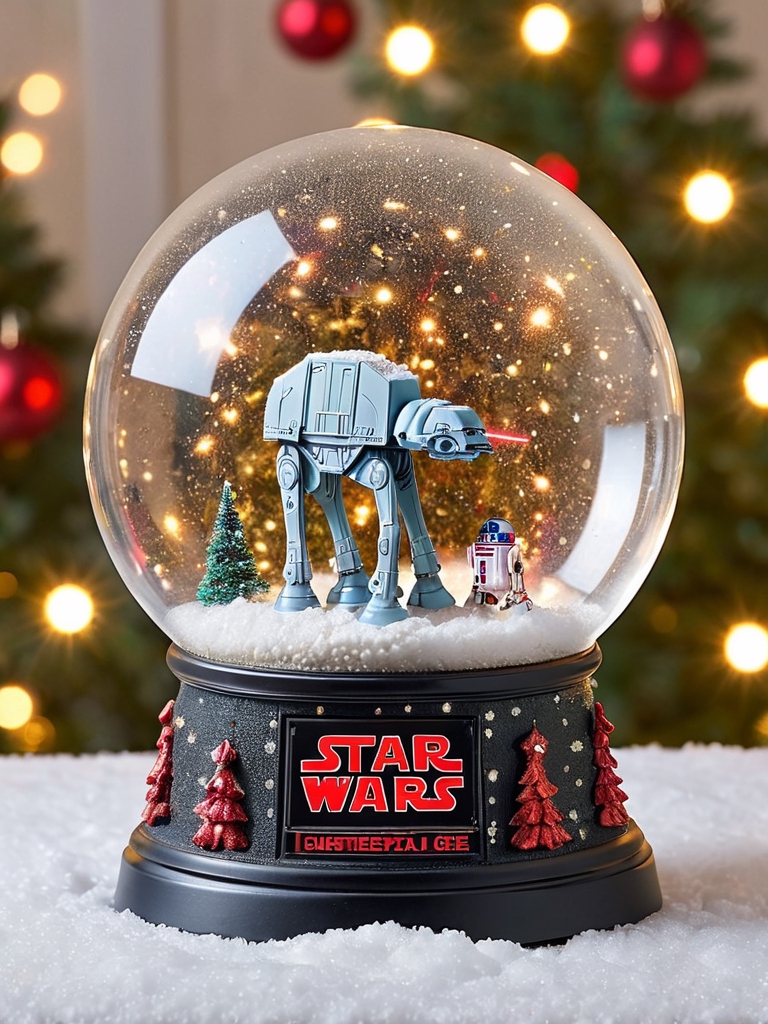 Star Wars Stormtrooper Decorating A Tree Musical Globe