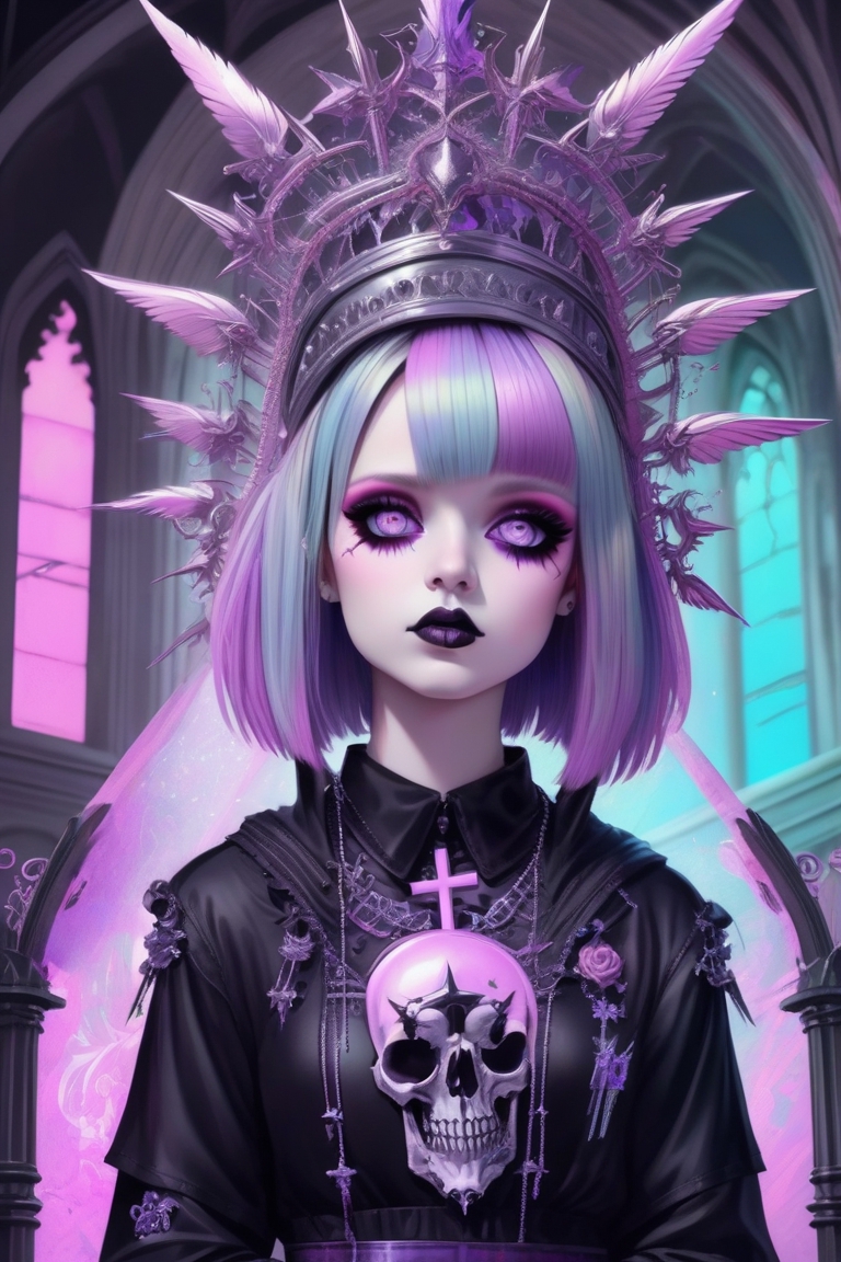 Goth Princess Aesthetic Gothic Death Metal Emo Teen Girls Digital Art by  Hasnain Kavya - Pixels