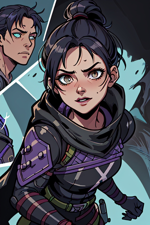 Mercy in apex legends as an anime character digital | Stable Diffusion