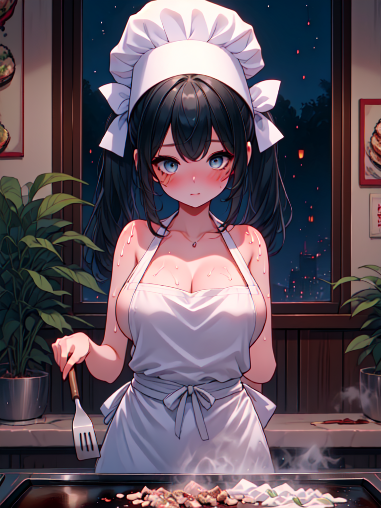 girl like teppanyaki grilling