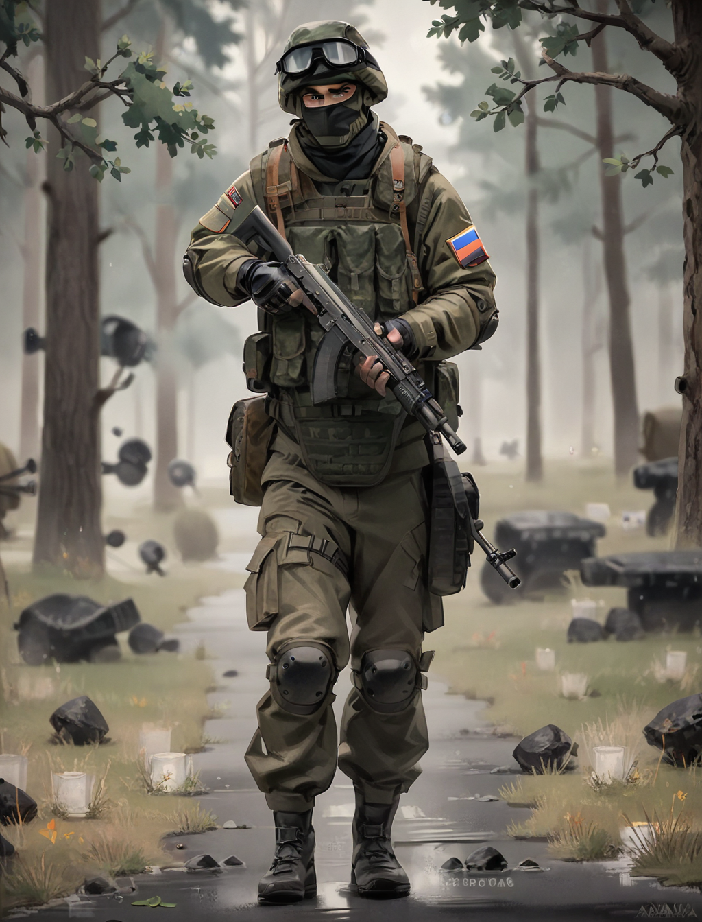Russian soldier uniform
